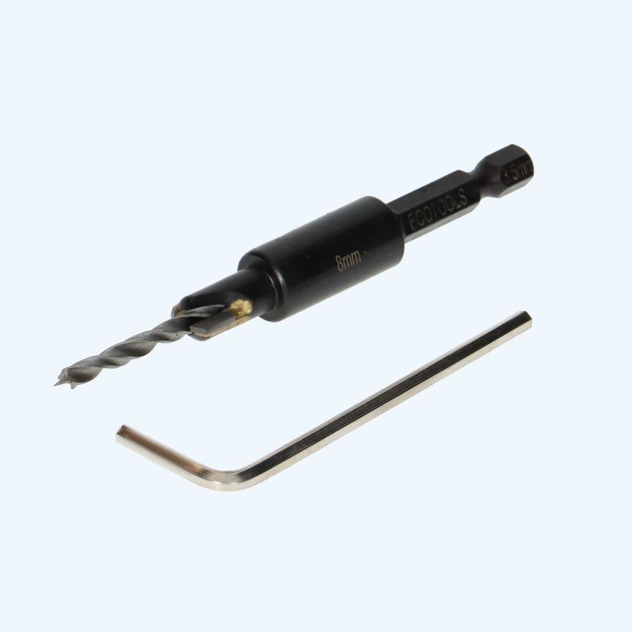 Verzinkboor met TCT  verzinker 8 x 3.5 mm