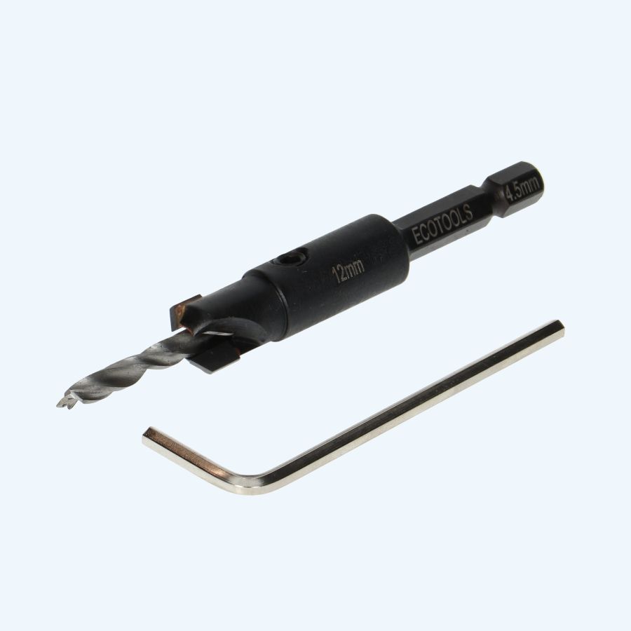 Verzinkboor met TCT verzinker 12 x 4.5 mm