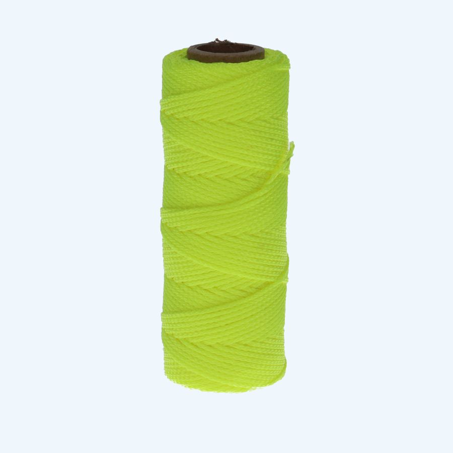 50 meter metselkoord nylon 1,0 mm geel op haspel