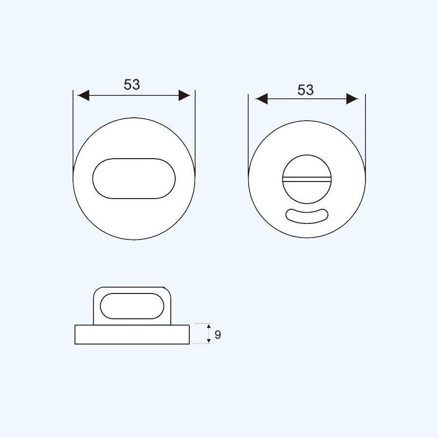 RVS toilet rozet