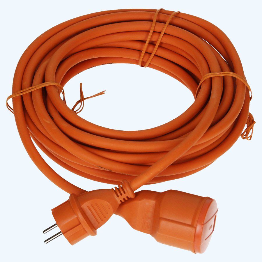 Verlengsnoer 10 meter 3x1.5 mm2 Rubber