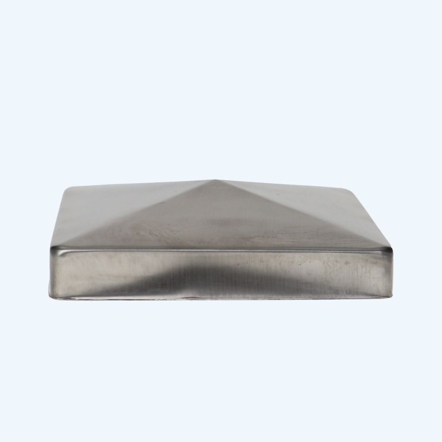 Paalornament RVS piramide 121 x 121 mm