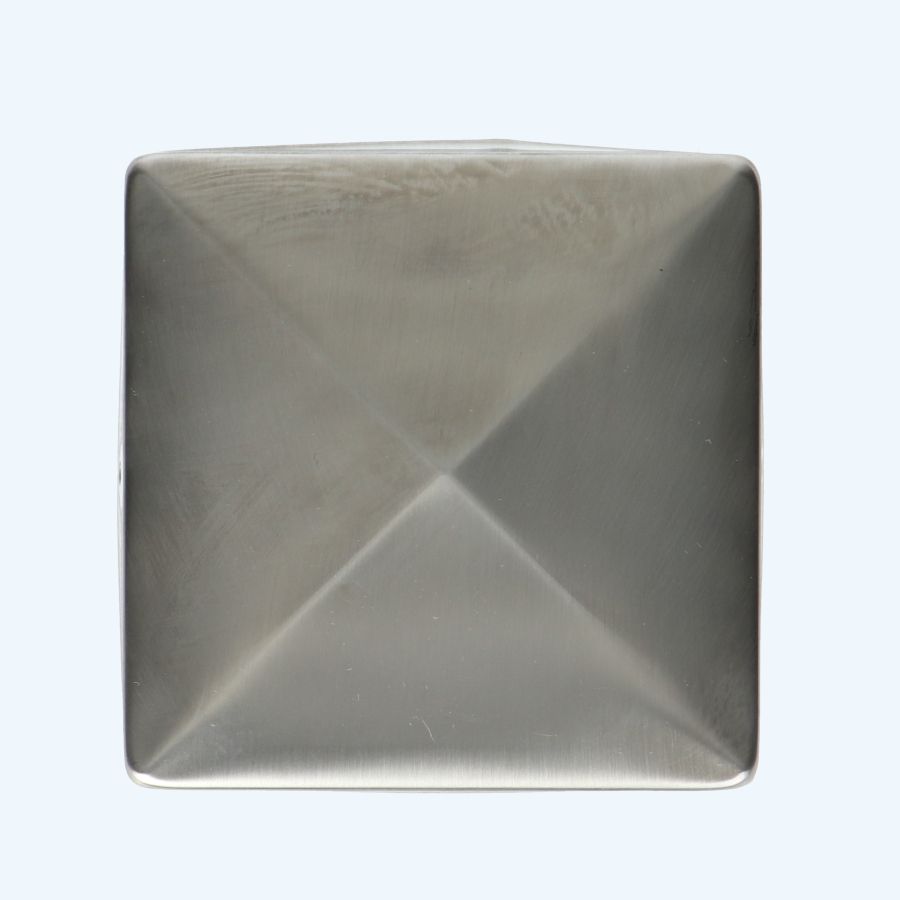 Paalornament RVS piramide 121 x 121 mm