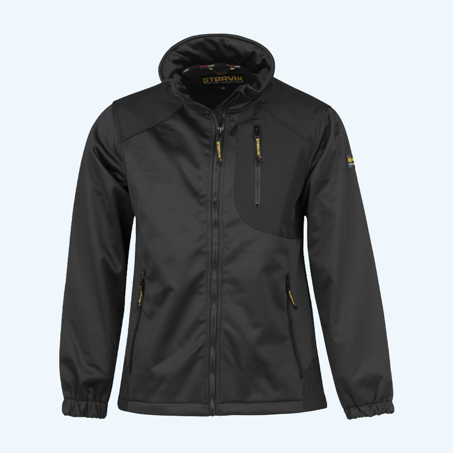 Storvik softshell jas Zeus zwart (maat S)