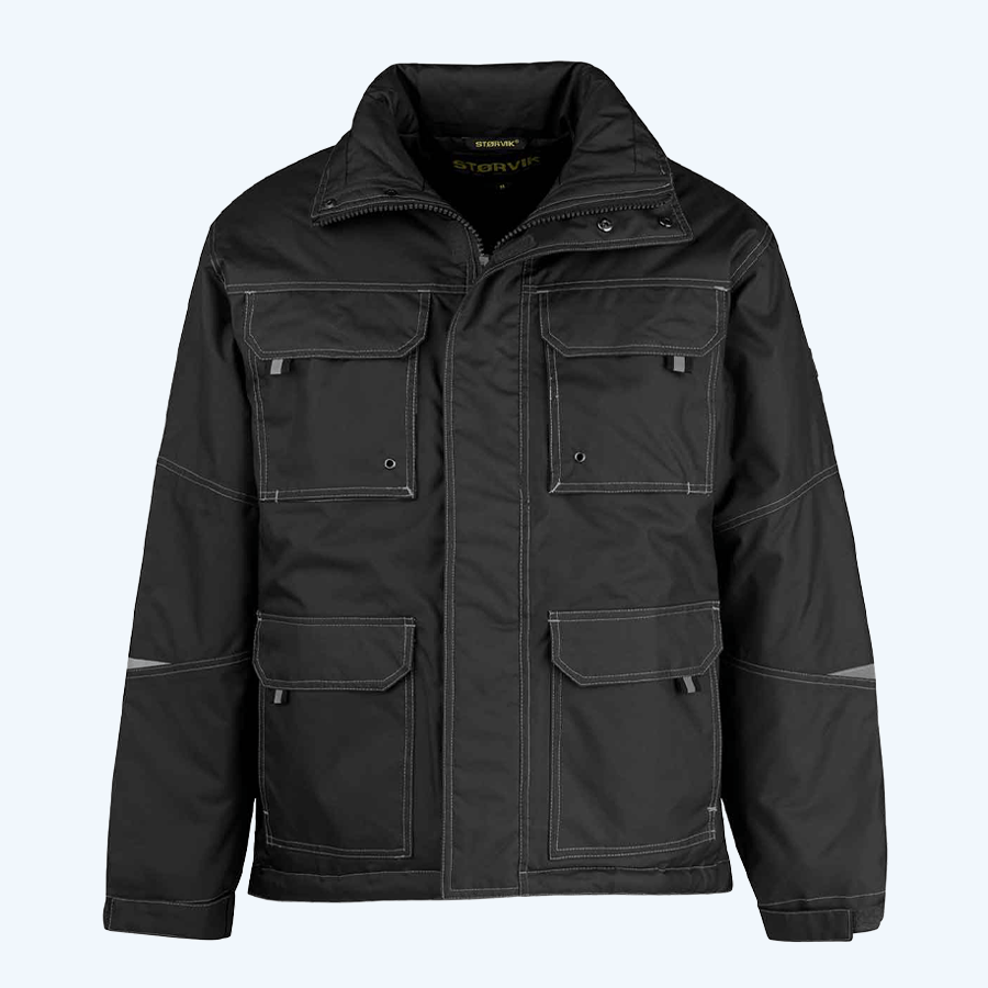 Storvik parka werkjas Caton zwart (maat S)