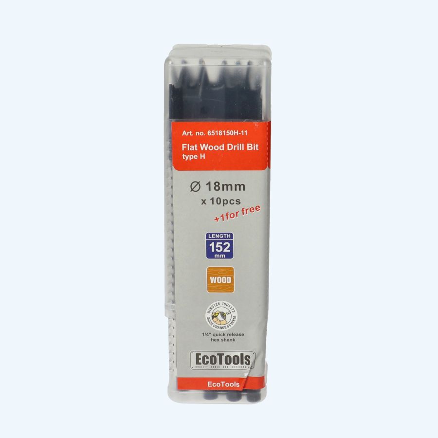 10+1 gratis speedboren 18,0 x 152 mm Type H