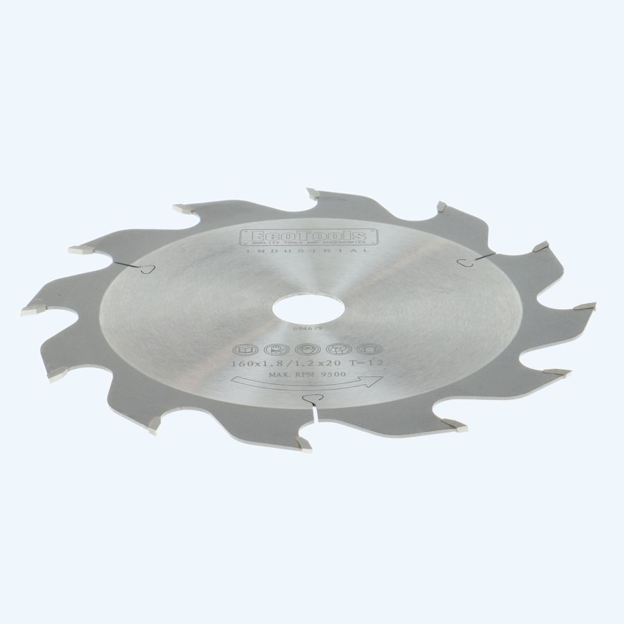 HM-zaagblad Industrial 160 x 20 mm T=12 (1,8/1,2 mm)