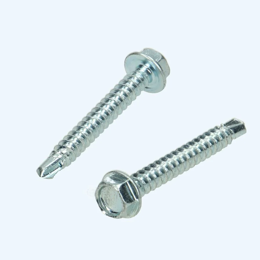 100 stuks zelfborende plaatschroeven zeskantkop 6,3 x 19 mm
