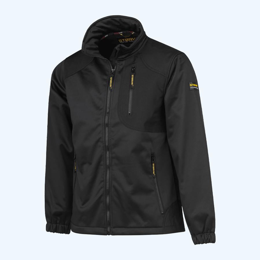 Storvik softshell jas Zeus zwart (maat S)