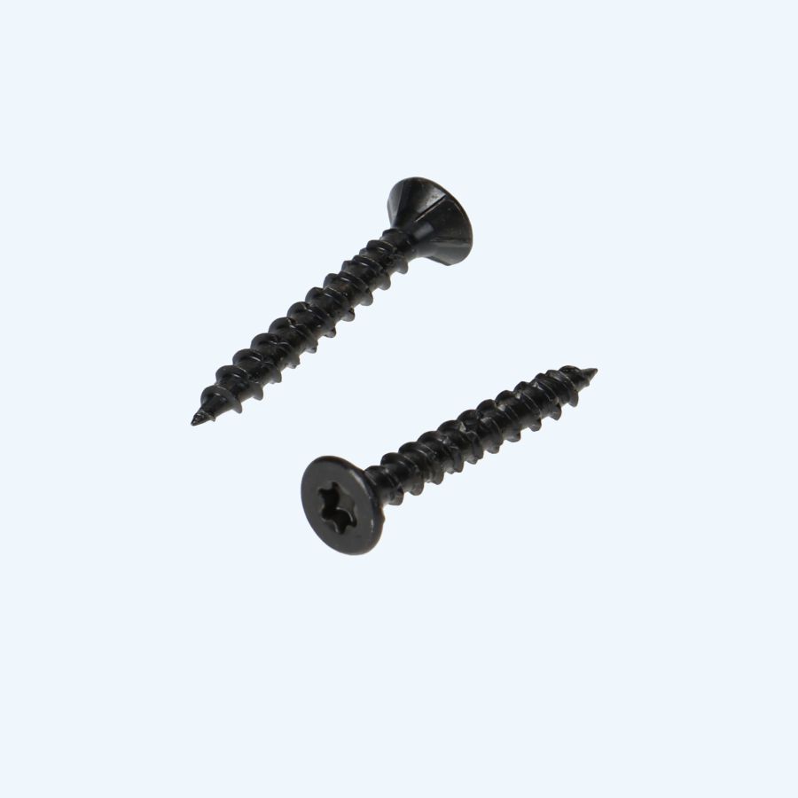 Zwarte spaanplaatschroef 4,0 x 30 mm Torx (voldraad)