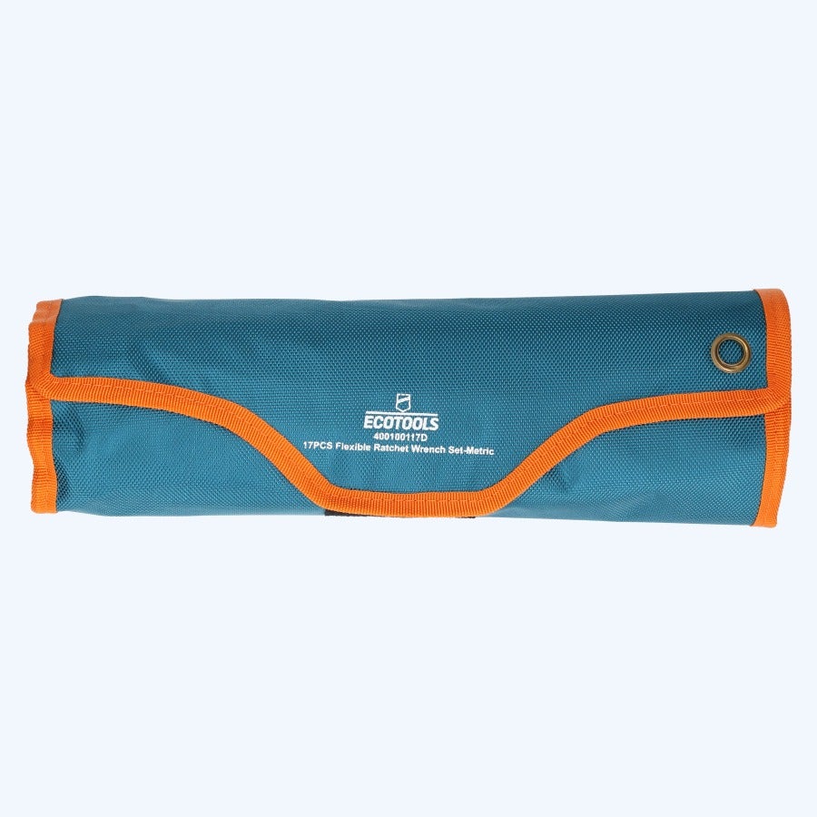 17-delige ringratel-steeksleutelset met kantelbare kop 17-delige ringratel-steeksleutelset met kantelbare kop