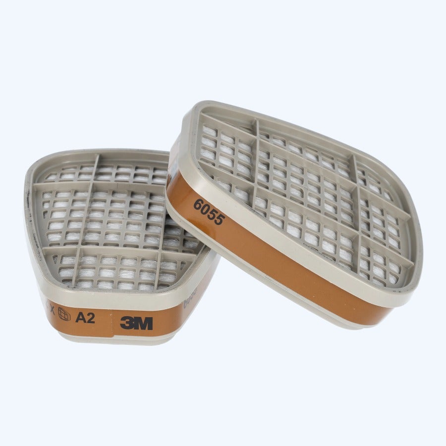 1 paar 3M A2 gasfilters voor 3M gelaatsmaker 6000 serie 1 paar 3M A2 gasfilters voor 3M gelaatsmaker 6000 serie
