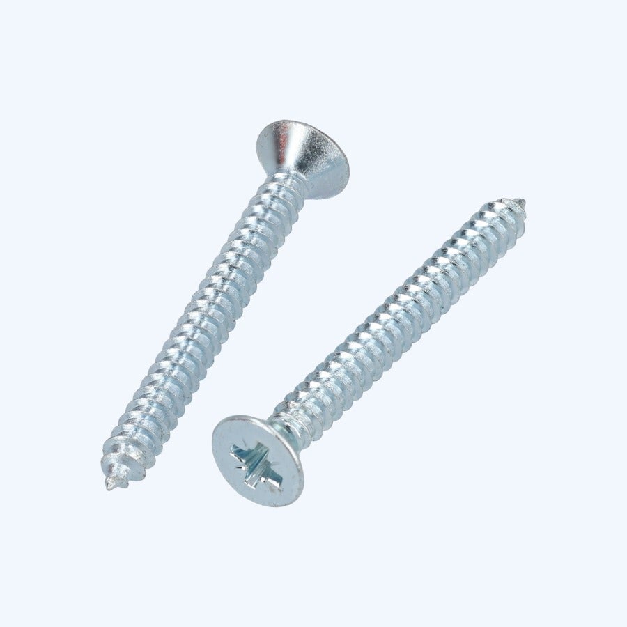 100 stuks plaatschroef verzinkt verzonken kop 5,5 x 45 mm 100 stuks plaatschroef verzinkt verzonken kop 5,5 x 45 mm