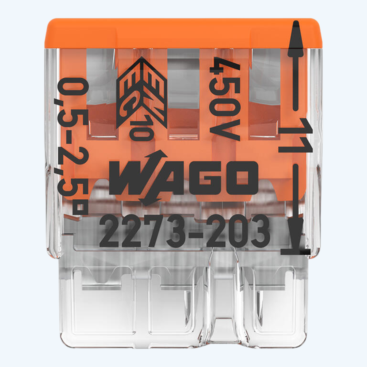 WAGO Lasklem COMPACT 3-voudig 2,5 mm² (30 stuks) WAGO Lasklem COMPACT 3-voudig 2,5 mm² (30 stuks)