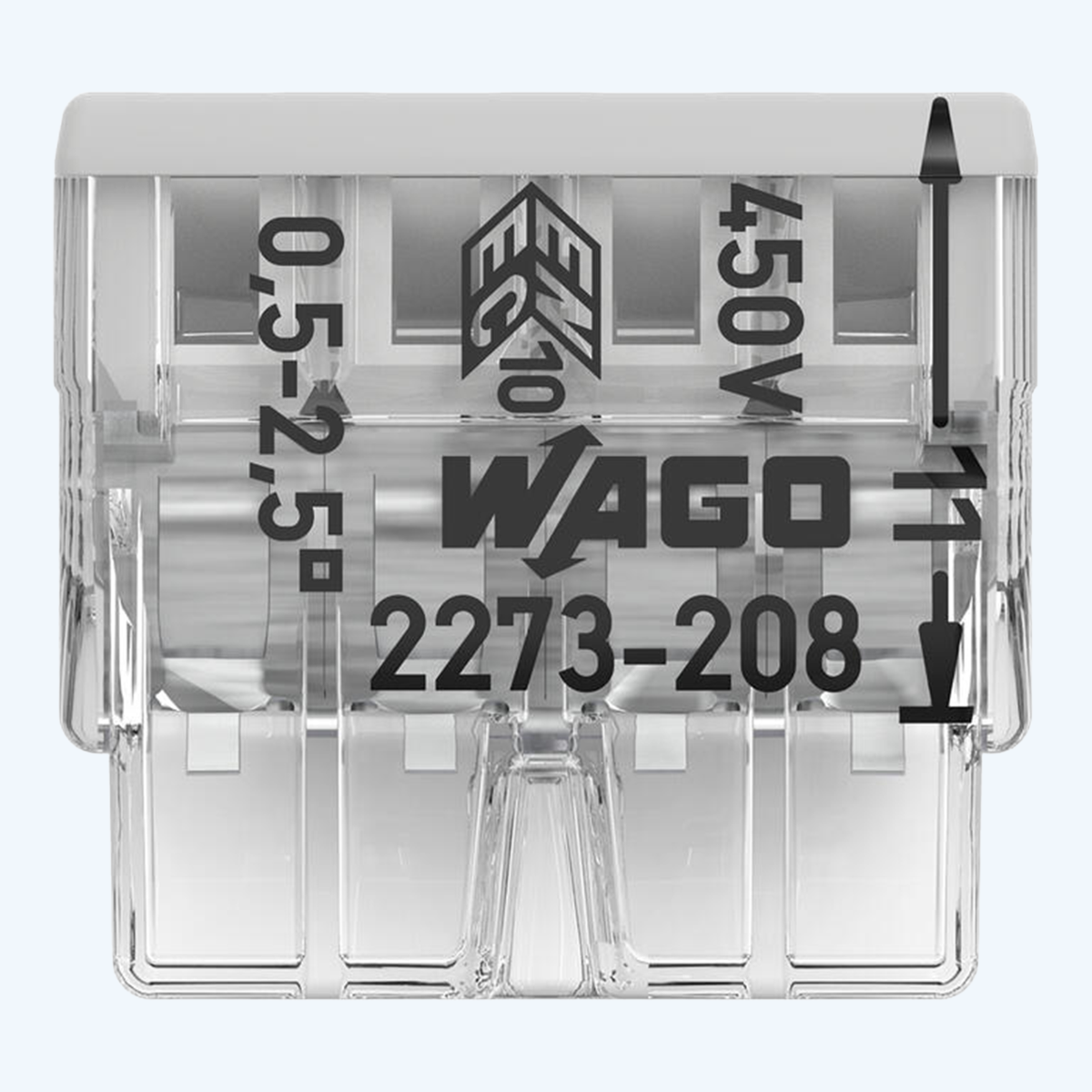 Borne à souder WAGO COMPACT à 8 voies, 2,5 mm² (50 pièces) Borne à souder WAGO COMPACT à 8 voies, 2,5 mm² (50 pièces)