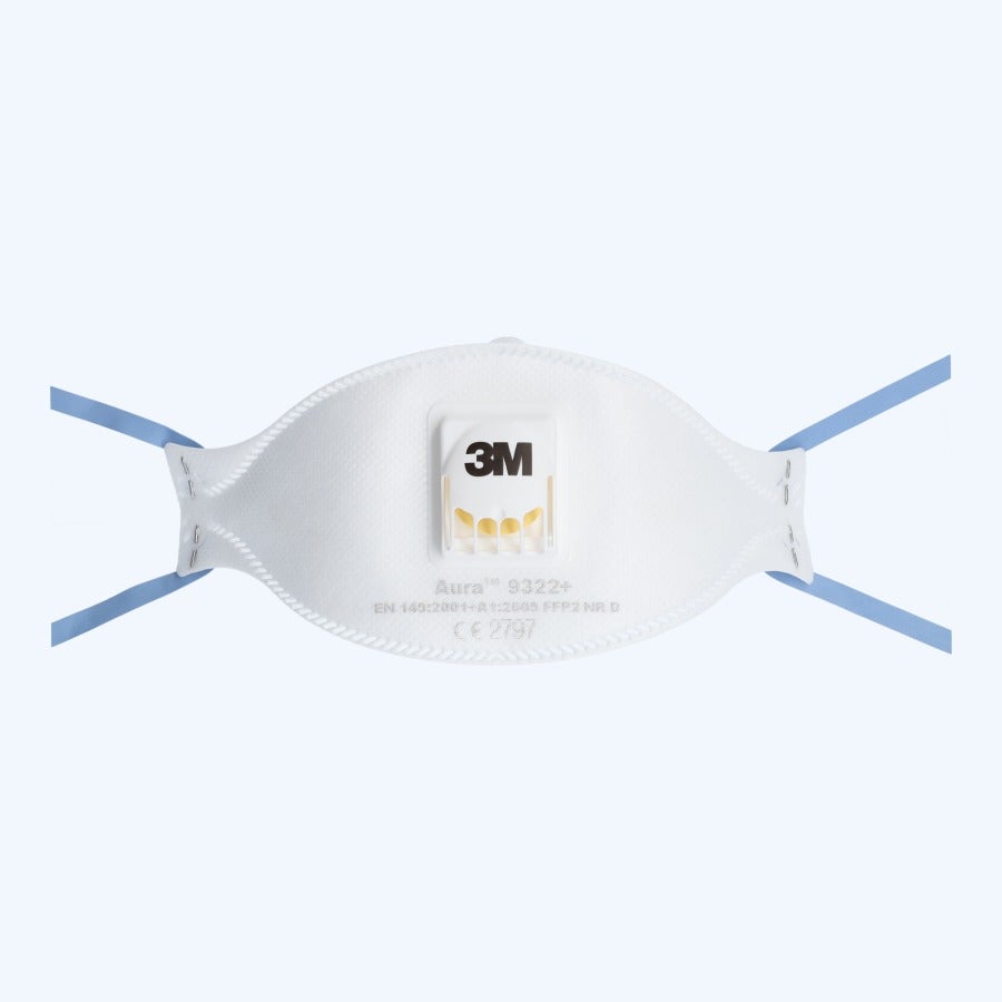 3M stofmasker 9322+ FFP2S met ventiel 3M stofmasker 9322+ FFP2S met ventiel