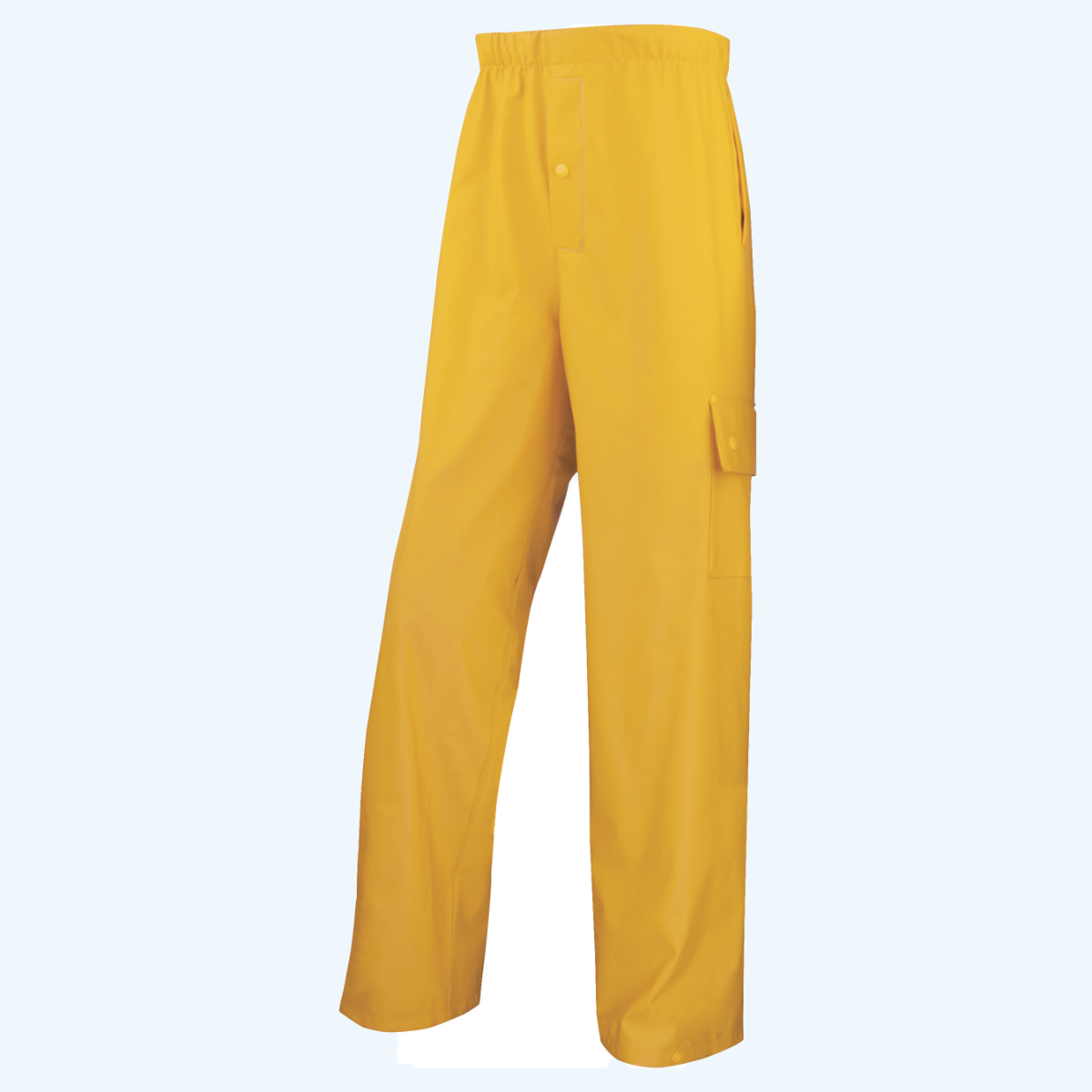 Delta plus polyester regenbroek geel S Delta plus polyester regenbroek geel S