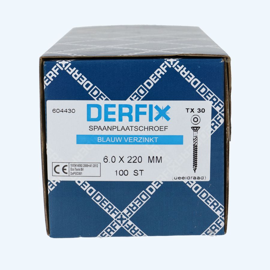 100 stuks verzinkte spaanplaatschroef 6,0 x 220 mm Torx (deeldraad) 100 stuks verzinkte spaanplaatschroef 6,0 x 220 mm Torx (deeldraad)