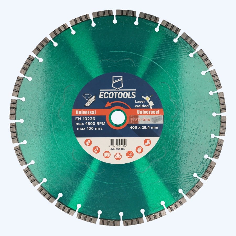 Diamantschijf universeel 400 mm Lasergelast (Profi-line) Diamantschijf universeel 400 mm Lasergelast (Profi-line)