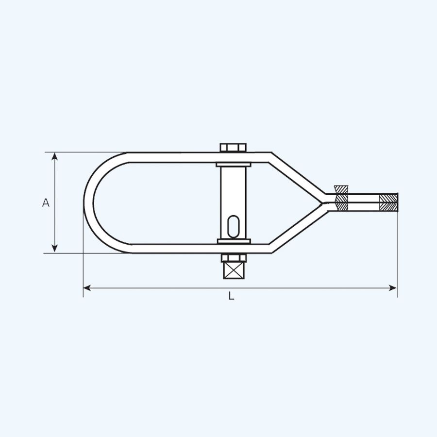 Draadspanner Nr. 1 80 mm geel verzinkt Draadspanner Nr. 1 80 mm geel verzinkt
