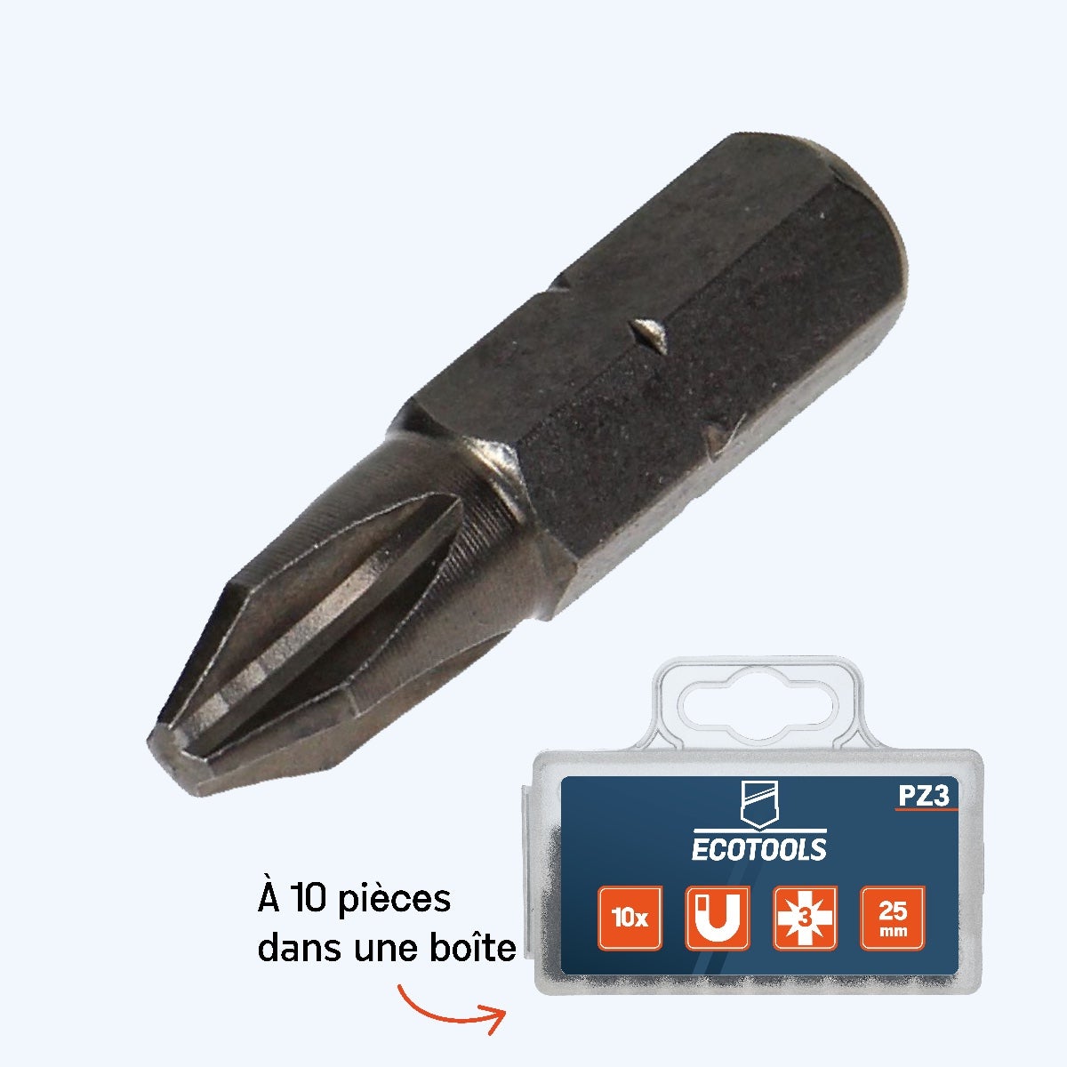 Embout Pozidrive n° 3 Embout Pozidrive n° 3