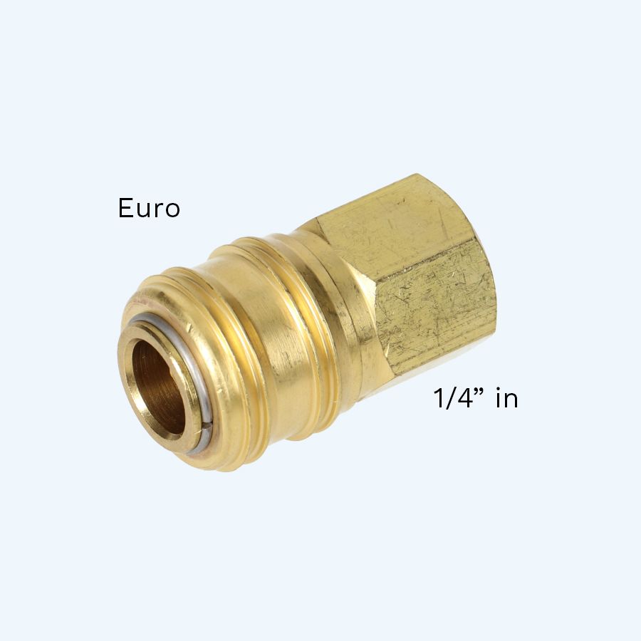 Euro snelkoppeling met 1/4" inwendig draad Euro snelkoppeling met 1/4" inwendig draad