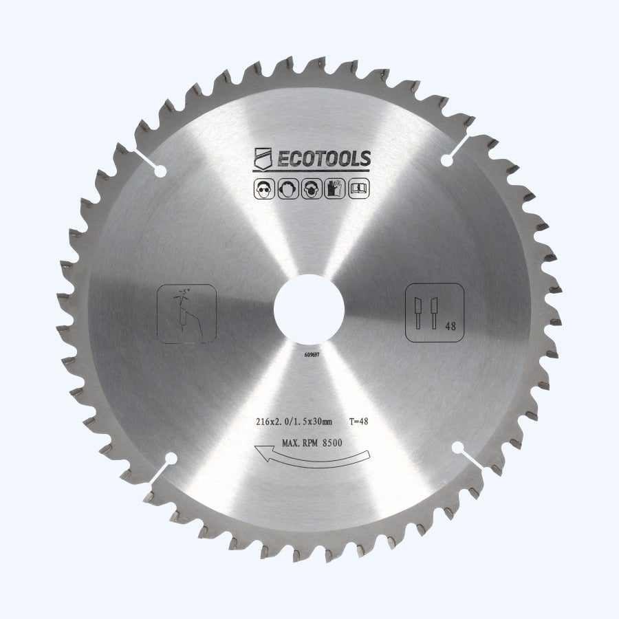 HM-afkortzaagblad 216 x 30 mm T=48 (1,5/2,0 mm) Prof HM-afkortzaagblad 216 x 30 mm T=48 (1,5/2,0 mm) Prof