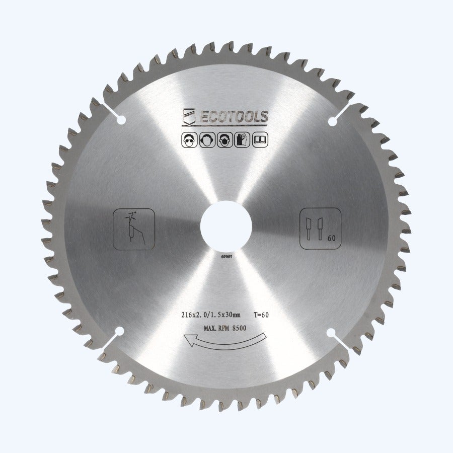 HM-afkortzaagblad 216 x 30 mm T=60 (1,5/2,0 mm) Prof HM-afkortzaagblad 216 x 30 mm T=60 (1,5/2,0 mm) Prof