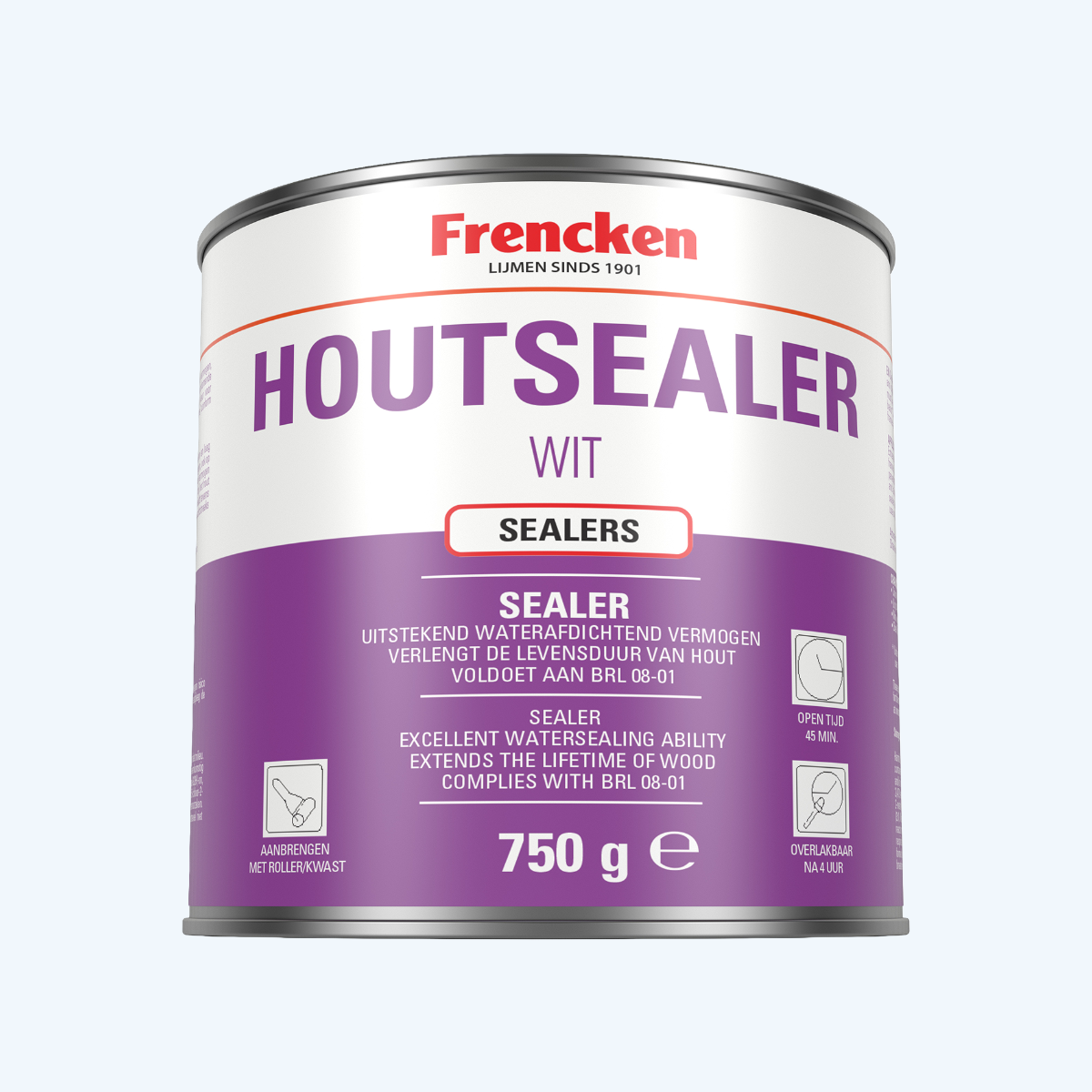 Frencken houtsealer wit 750 gr Frencken houtsealer wit 750 gr