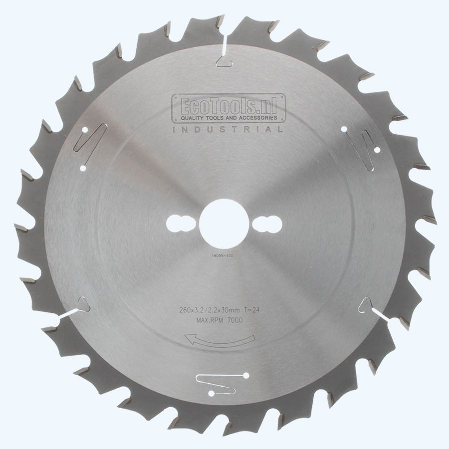 HM-zaagblad Industrial 260 x 30 mm T=24 HM-zaagblad Industrial 260 x 30 mm T=24