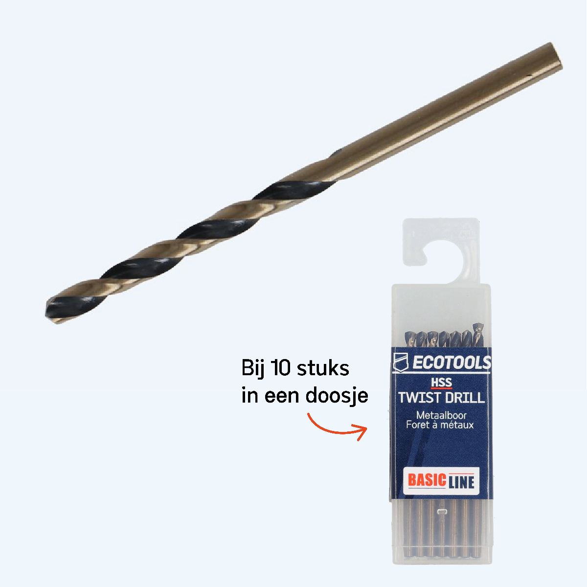 Basicline HSS metaalboor 2,0 x 49 mm Basicline HSS metaalboor 2,0 x 49 mm