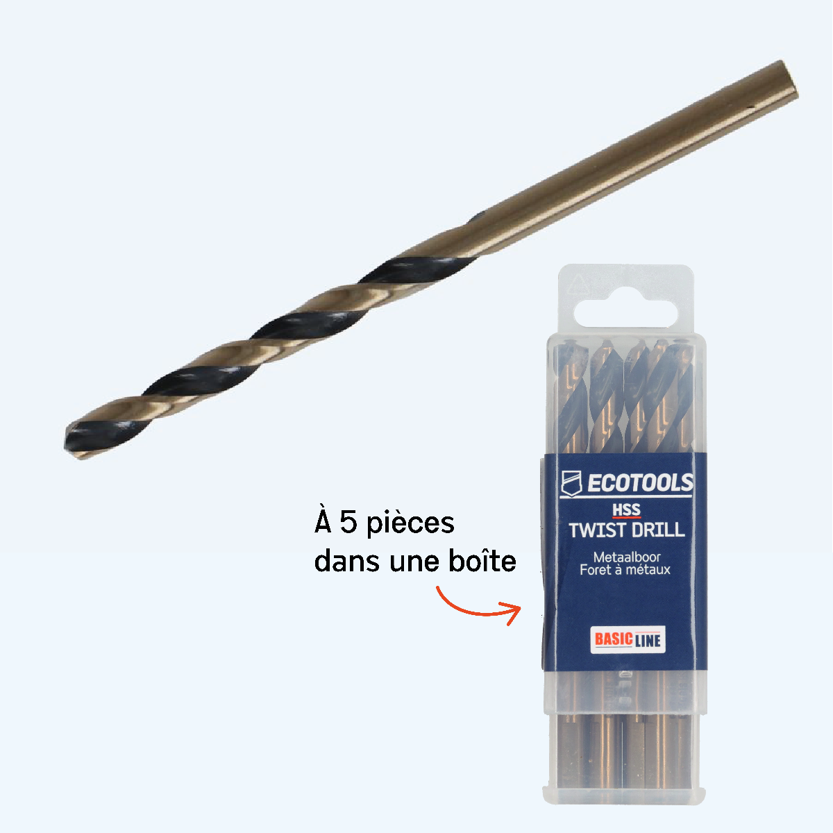 Foret à métaux Basicline HSS 13,0 x 152 mm Foret à métaux Basicline HSS 13,0 x 152 mm