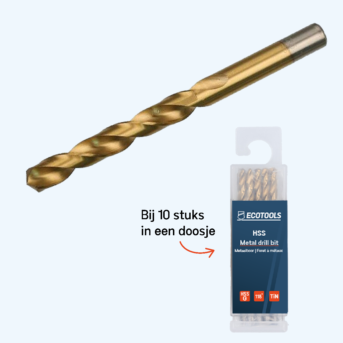 HSS metaalboor 3,3 x 70 mm HSS metaalboor 3,3 x 70 mm