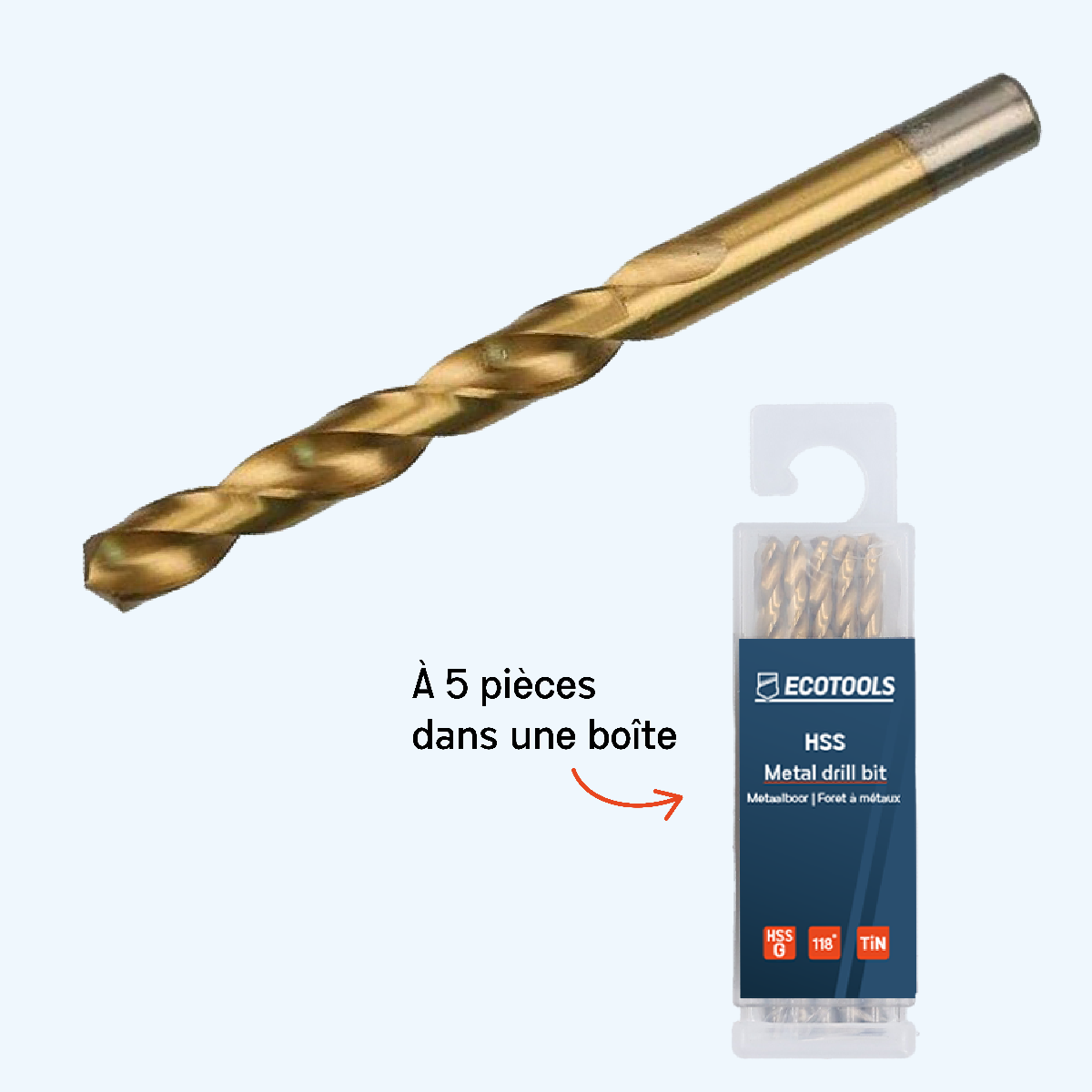 Foret à métaux HSS 11,0 x 142 mm Foret à métaux HSS 11,0 x 142 mm