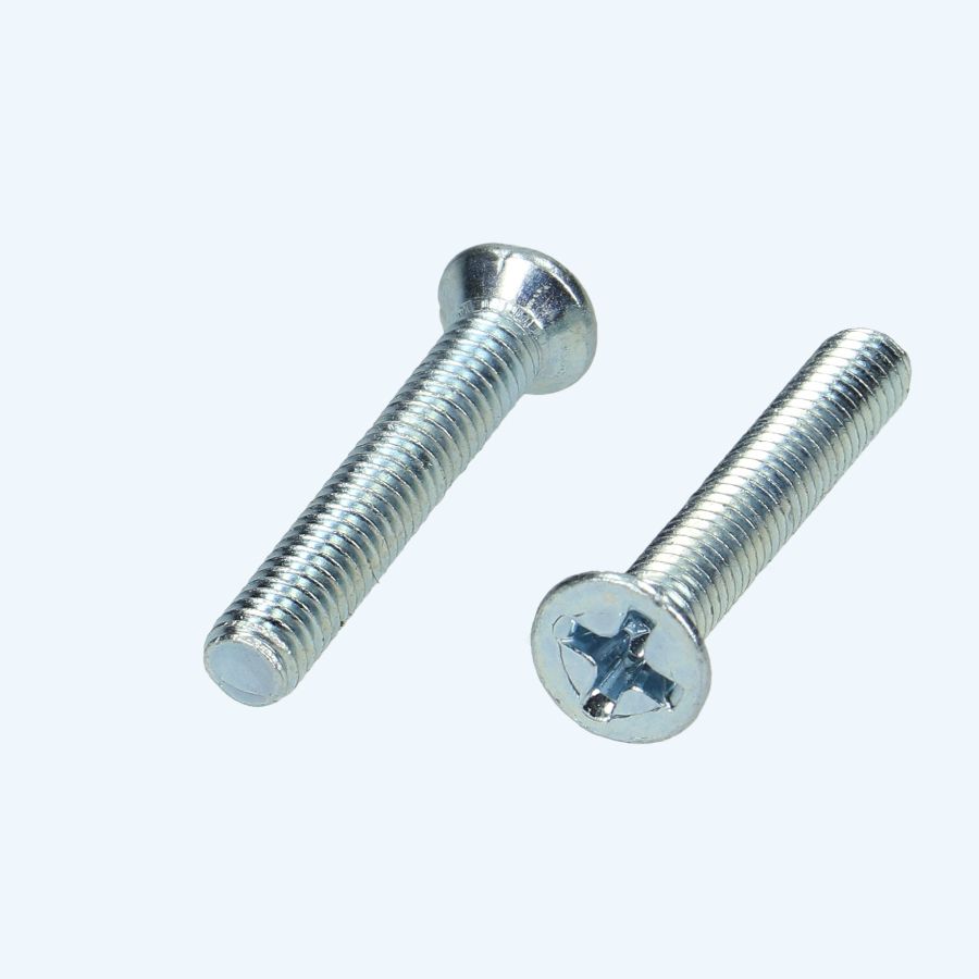 Metaalschroef verzonken kop M4 x 20 mm verzinkt Metaalschroef verzonken kop M4 x 20 mm verzinkt