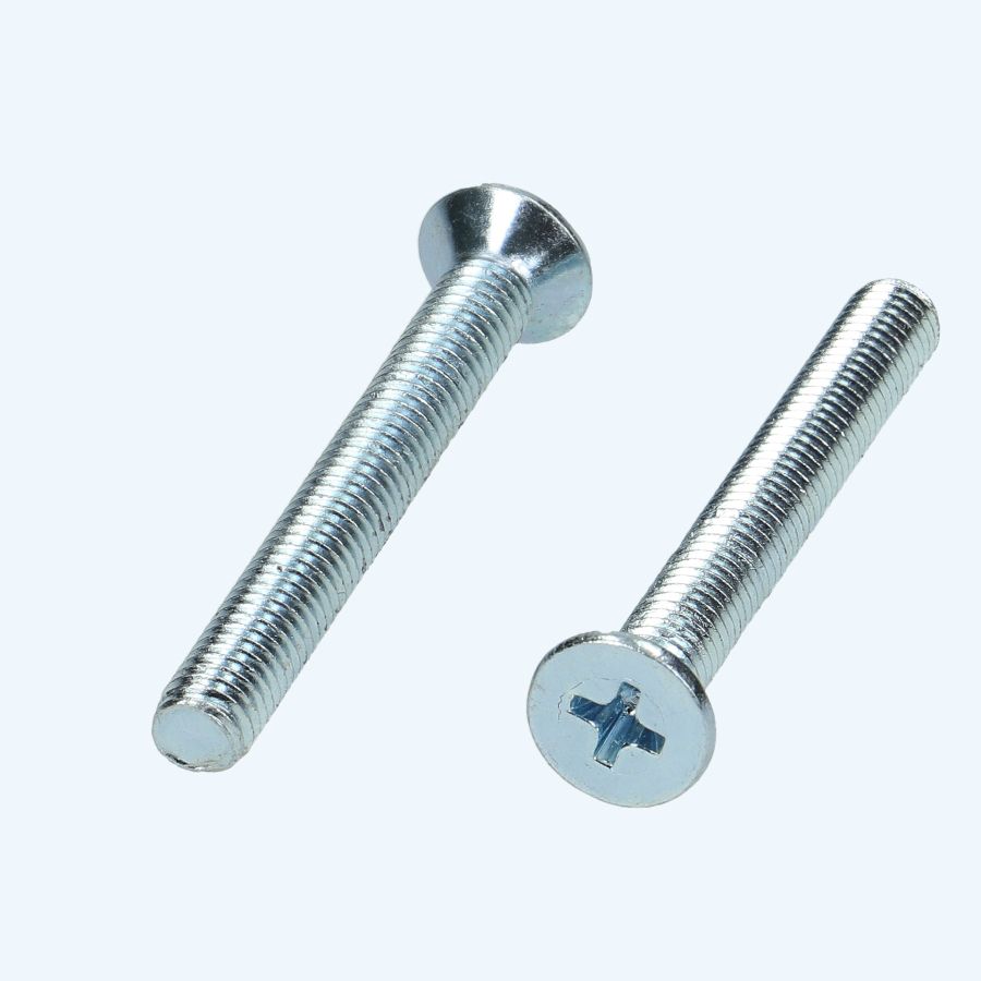 Metaalschroef verzonken kop M4 x 50 mm verzinkt Metaalschroef verzonken kop M4 x 50 mm verzinkt