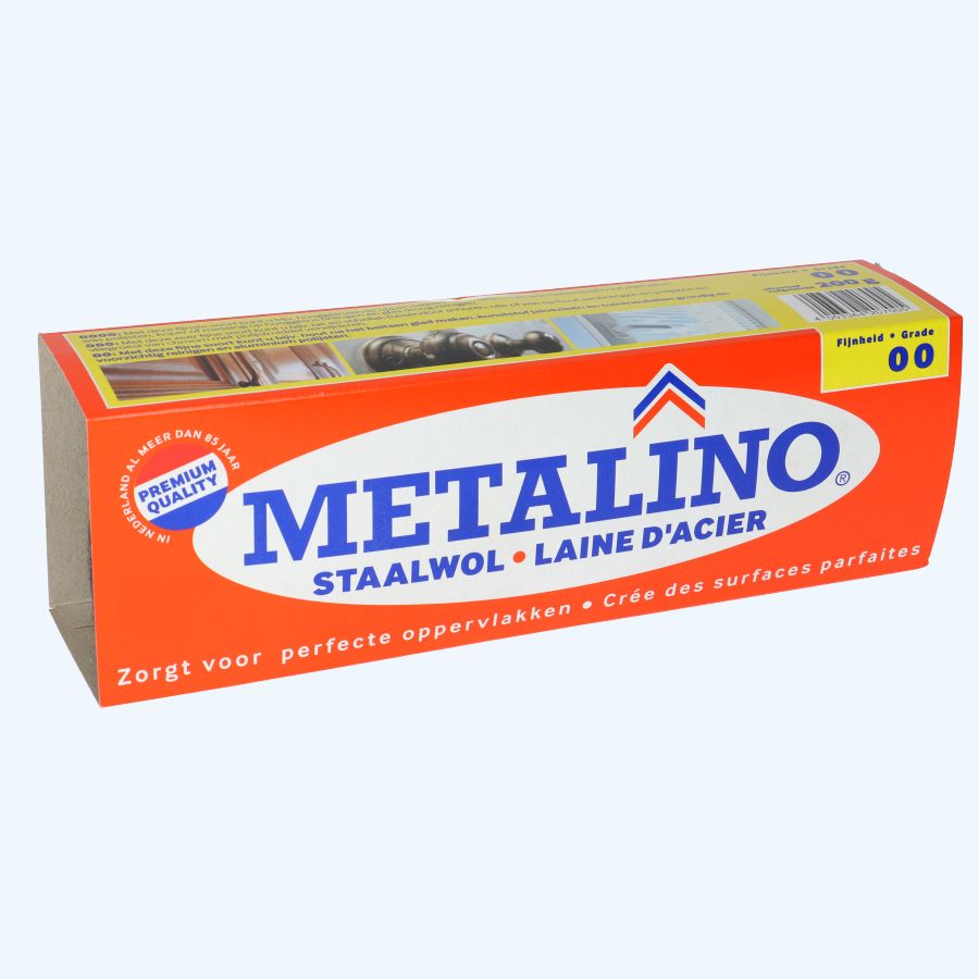 Metalino staalwol 200 gr fijnheid 00 Metalino staalwol 200 gr fijnheid 00