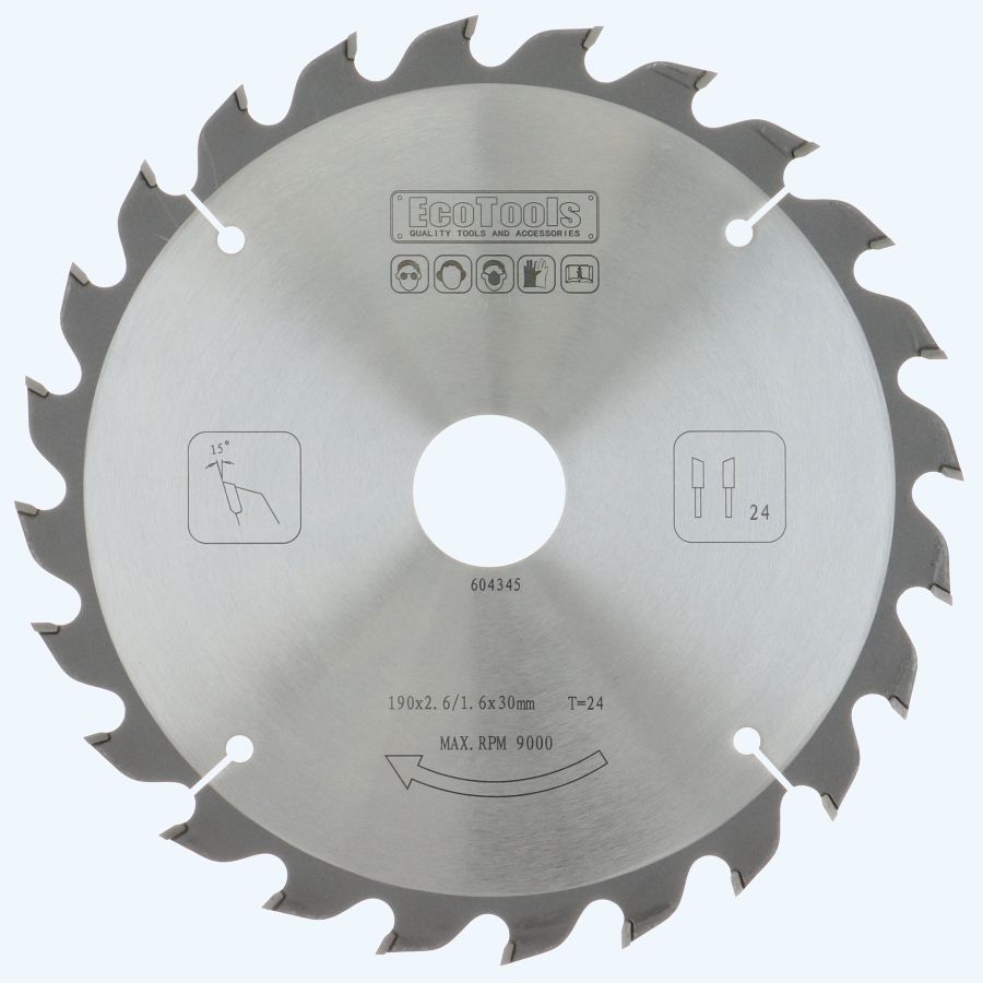 HM-zaagblad PROF 190 x 30 mm T=24 HM-zaagblad PROF 190 x 30 mm T=24