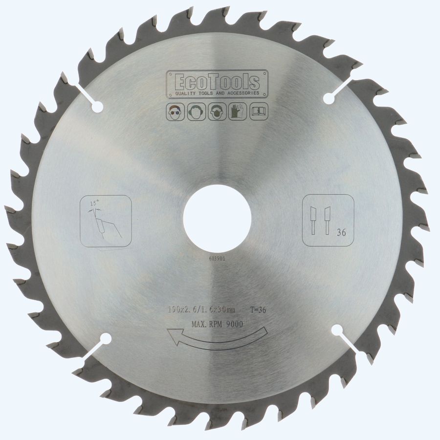 HM-zaagblad PROF 190 x 30 mm T=36 HM-zaagblad PROF 190 x 30 mm T=36
