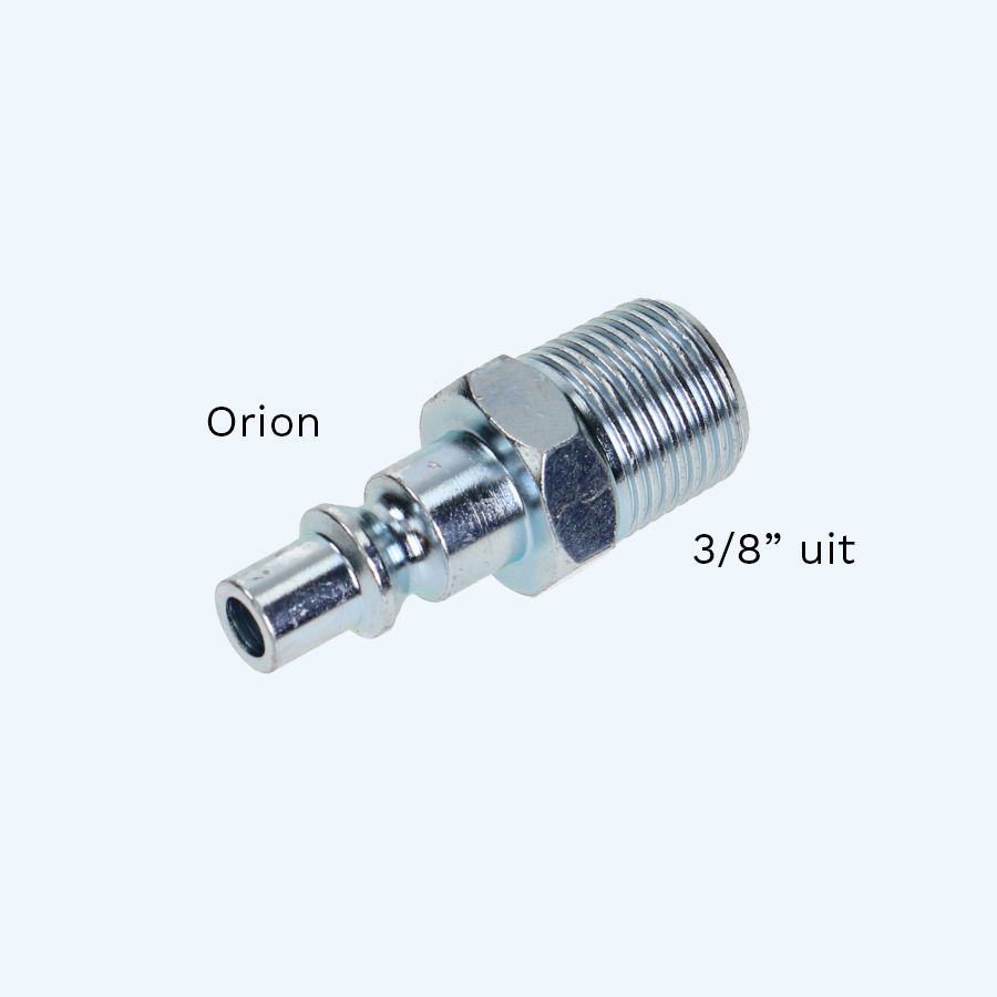 Orion insteeknippel met 3/8'' uitwendig draad Orion insteeknippel met 3/8'' uitwendig draad