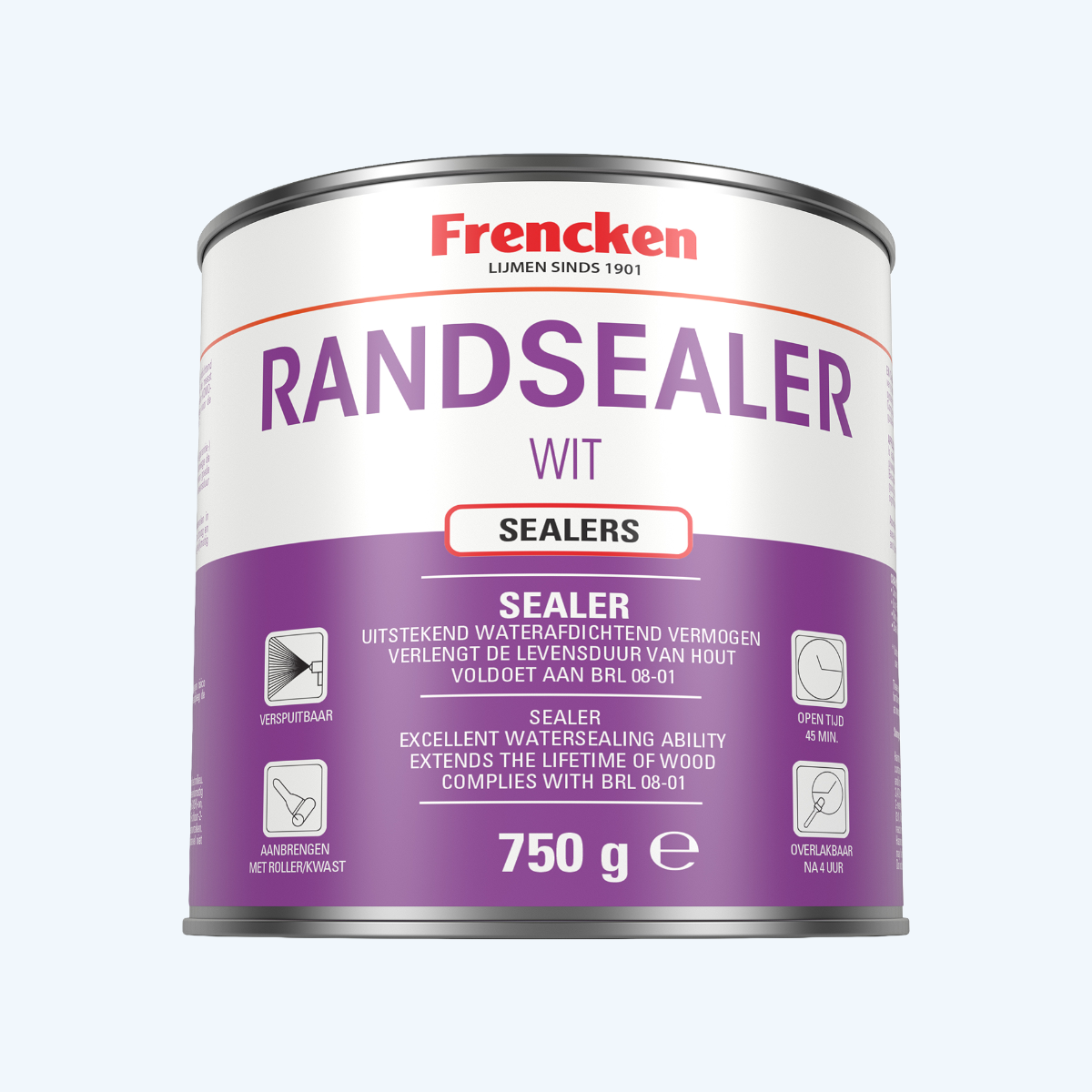 Frencken randsealer wit 750 gr Frencken randsealer wit 750 gr