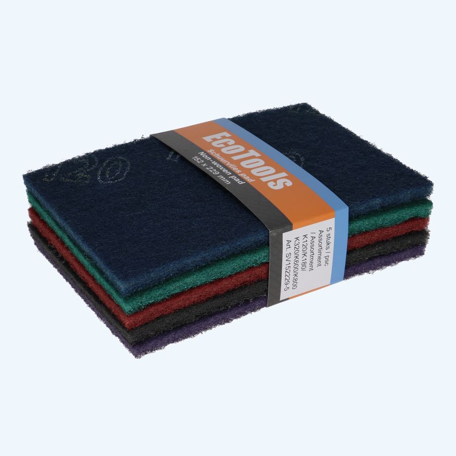 5 stuks schuurvlies 152 x 229 mm (assortiment) 5 stuks schuurvlies 152 x 229 mm (assortiment)