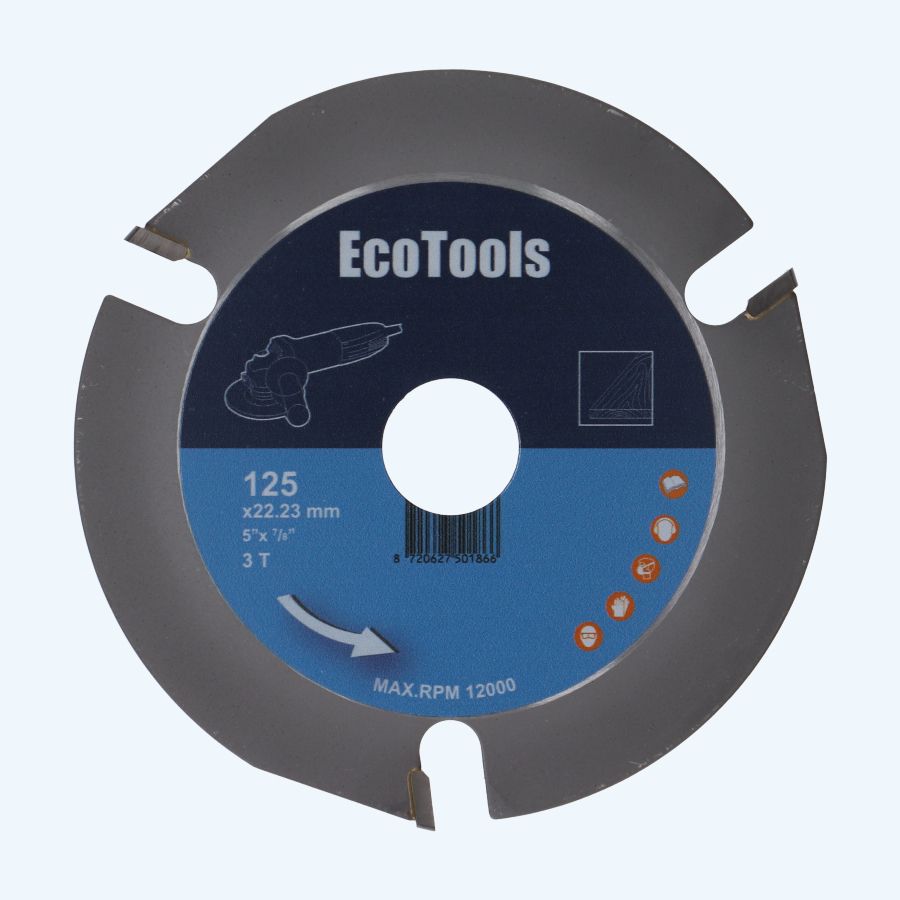HM-zaagblad voor haakse slijper 125 x 22,23 mm T=3 HM-zaagblad voor haakse slijper 125 x 22,23 mm T=3