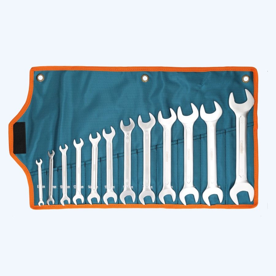 12-delige steeksleutelset Chrome Vanadium