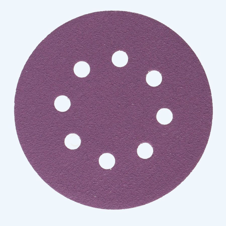 Basicline schuurschijf klittenband 125 mm, 8 stofgaten K120