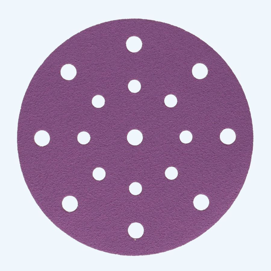 Basicline schuurschijf klittenband 150 mm, 17 stofgaten K120