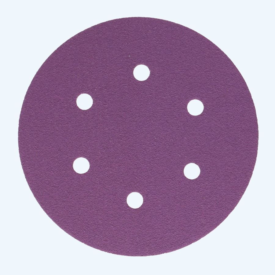 Basicline schuurschijf klittenband 150 mm, 6 stofgaten K180