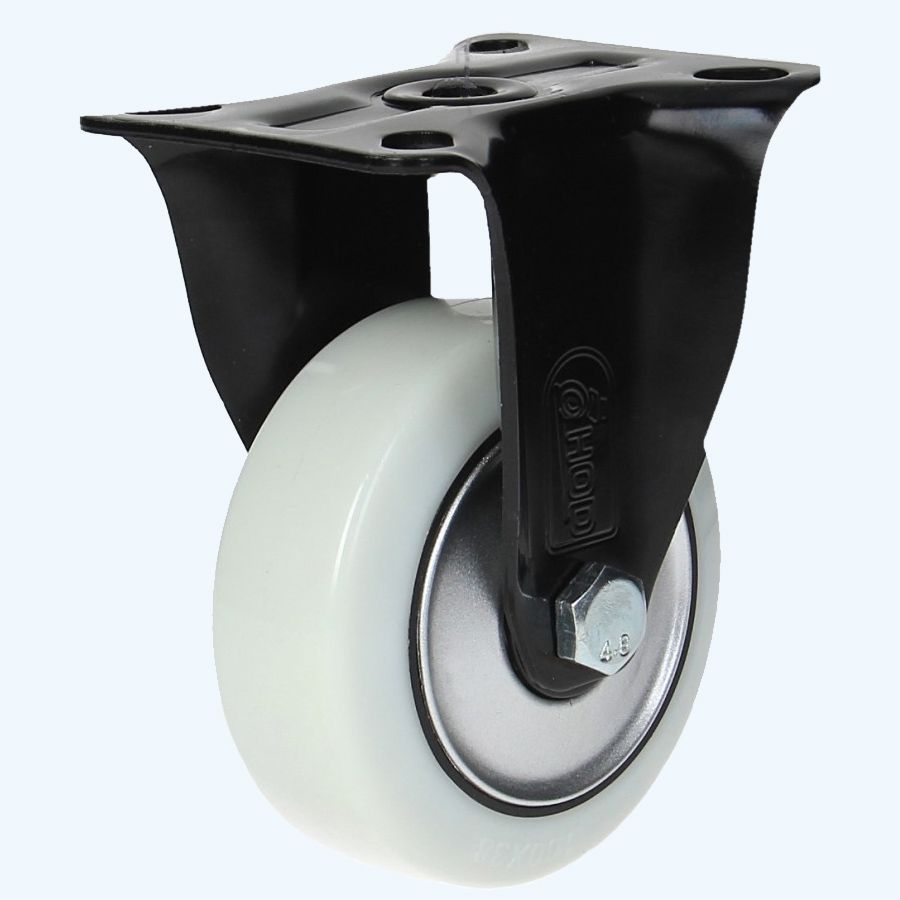 Kogelgelagerd bokwiel wit