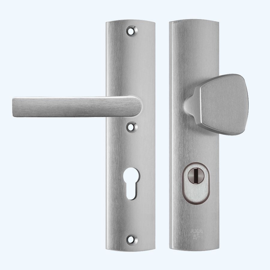 AXA veiligheidsbeslag PC55 SKG*** met kerntrekbeveiliging aluminium (knop)