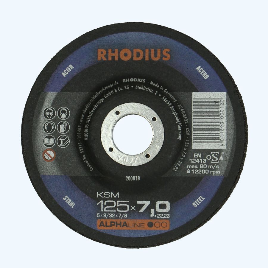 Afbraamschijf voor METAAL 125 x 7 x 22,23 mm